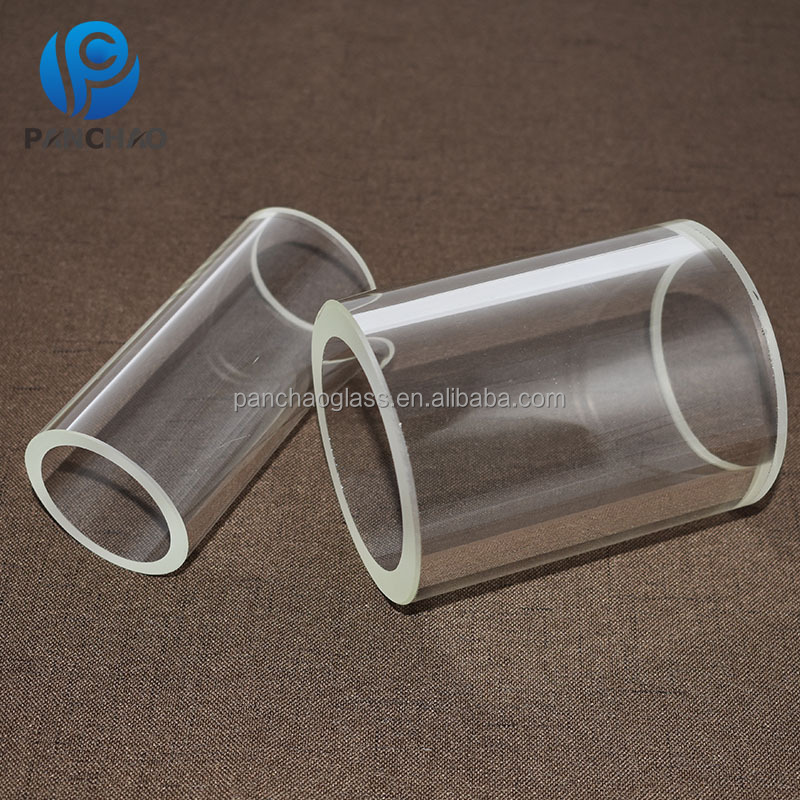 transparent glass vase cylinder straight tube