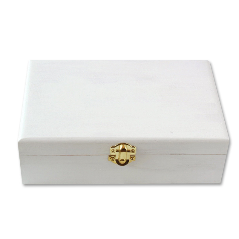 High quality lacquer white color gift box wholesale wooden packaging gift box