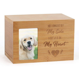 hot sale solid wood bamboo Pet Urn for Ashes Urnas para bamboo slid lid Wooden Urn Box