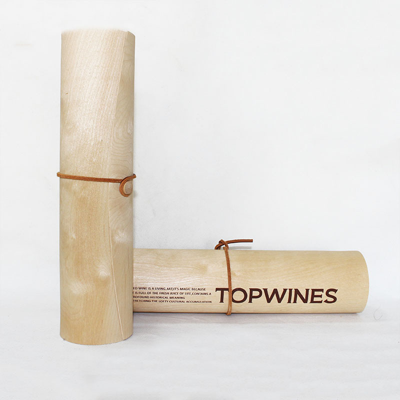 Birch packaging box single bottle custom festive activities wine box wooden wine gift box