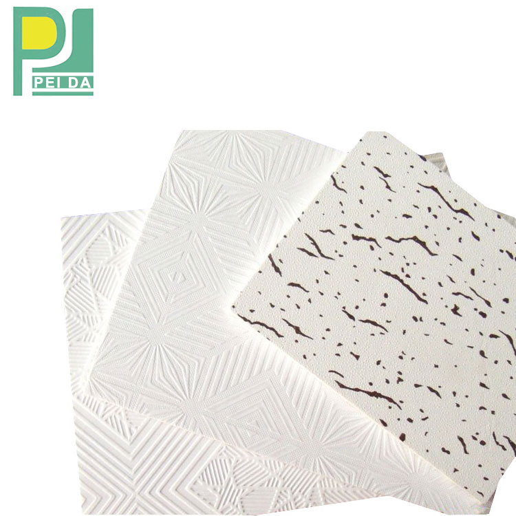 Factory Price Promotion White Gypsum Ceiling Panel Pvc Faced Tile