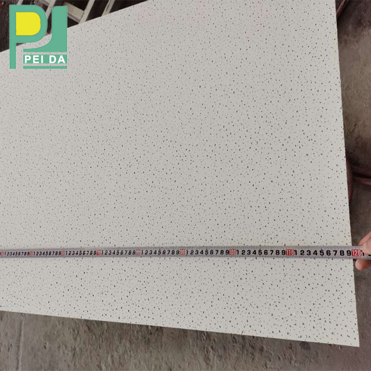 Suspended Mineral Fiber False Ceiling Tiles Insulation Acoustic