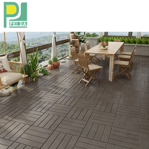 Outdoor Terrace Board WPC Deck Tile Coffee 30x30