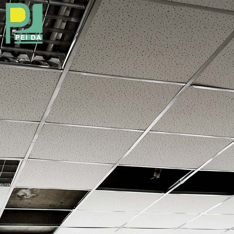 Home Decorative Galvanized Metal Flat Groove Ceiling T-Grids Suspension Rail Systems