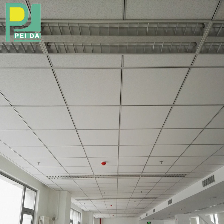 RH80 60x60 Suspended 20mm Thickness Mineral Fiber Acoustic Ceiling Tiles With Soundproofing