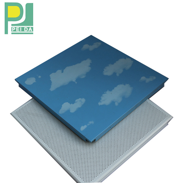 Decorative Aluminum Metal  Ceiling Tile Square Ceiling Tiles