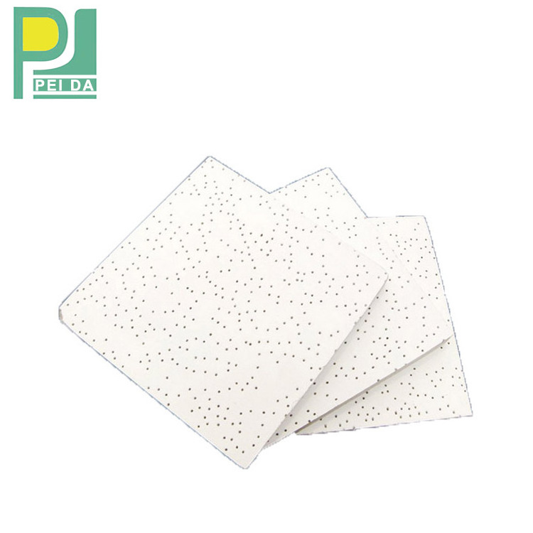 600x600mm Acoustic Mineral Fiber Board Drop Ceiling Tiles Price