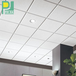 2x2 48in Customized Printed Panel Metal Suspended Acoustic Fibre Glass Wool Drop Ceiling Tiles