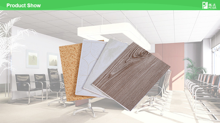 Laminated Gypsum Ceiling Board With Pvc Coated