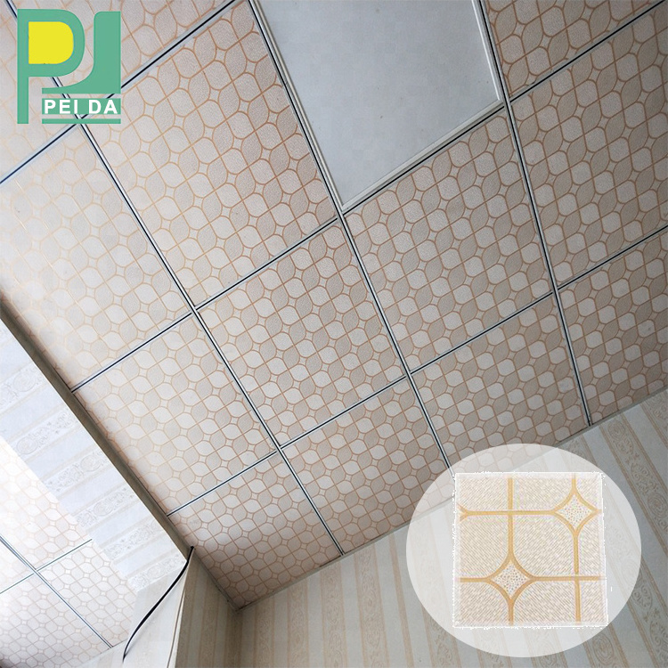 Hot Sale Cheap Pvc Coloured Laminated Gypsum Board Tiles For Ceiling