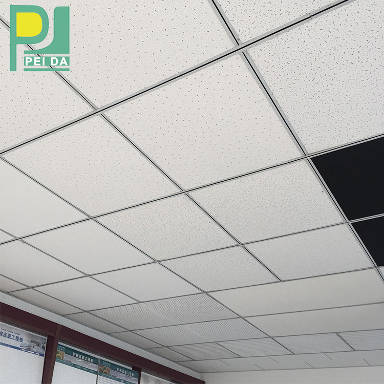 RH80 60x60 Suspended 20mm Thickness Mineral Fiber Acoustic Ceiling Tiles With Soundproofing