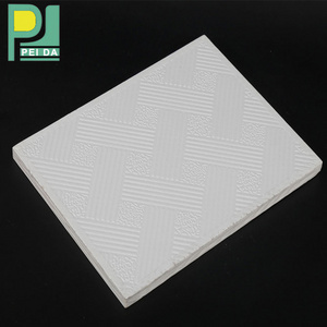 China Factory Best  Price Decorative Gypsum Ceiling Tiles 610X610Mm Installation