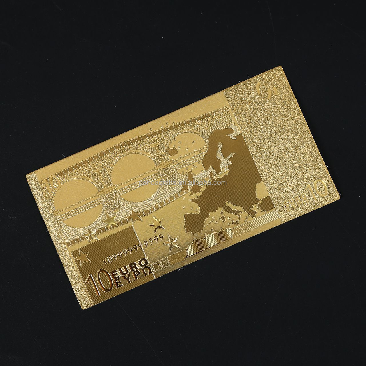 Gold Color EUROPE Banknote For Gift Collection EURO 5 10 20 50 100 200 500 Gold Foil Plated Waterproof Dollar Bills