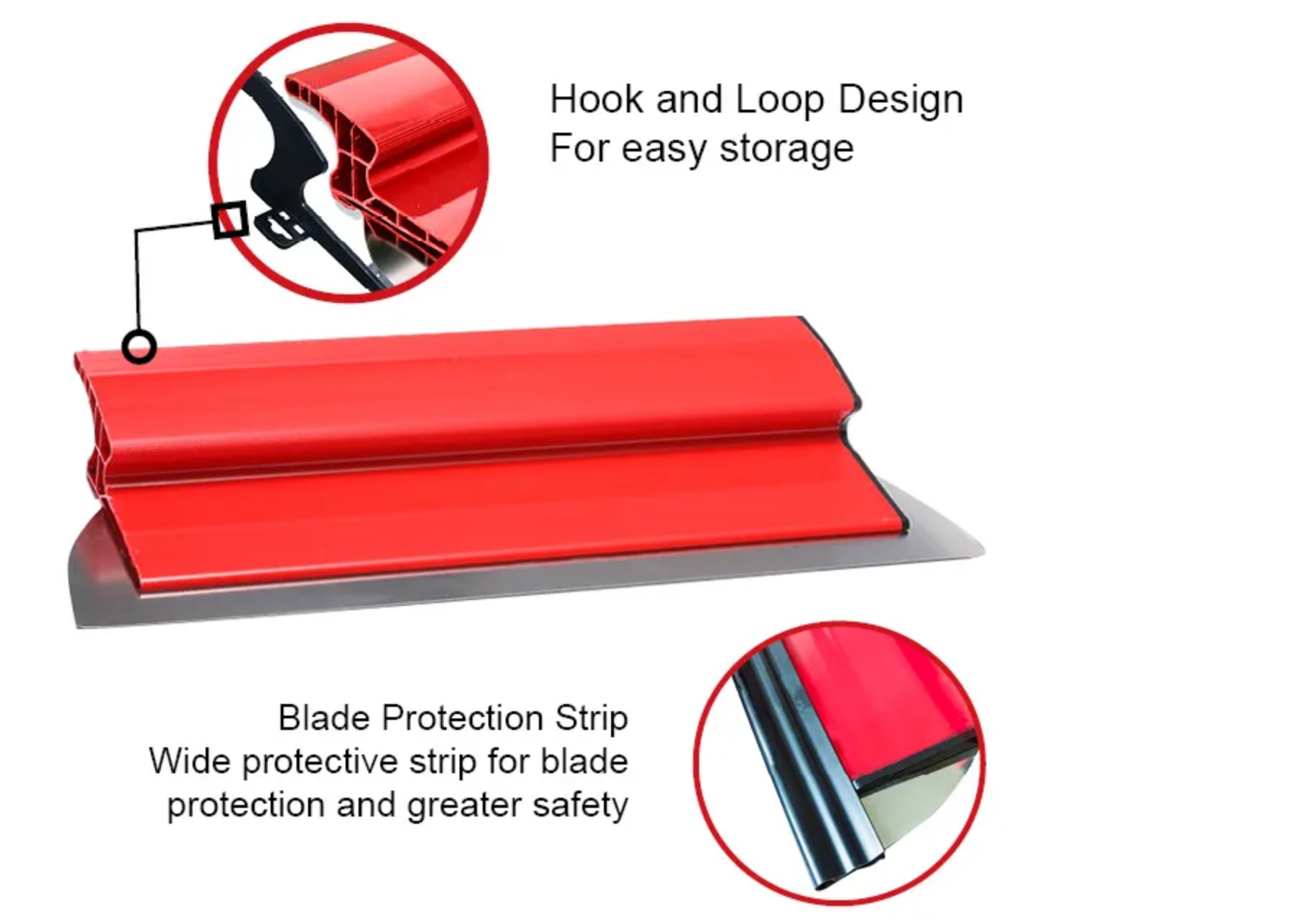 120cm red plastic handle Stainless Steel Skimming Spatula Blade Drywall Smoothing Tool Plaster Scraper Putty Knife