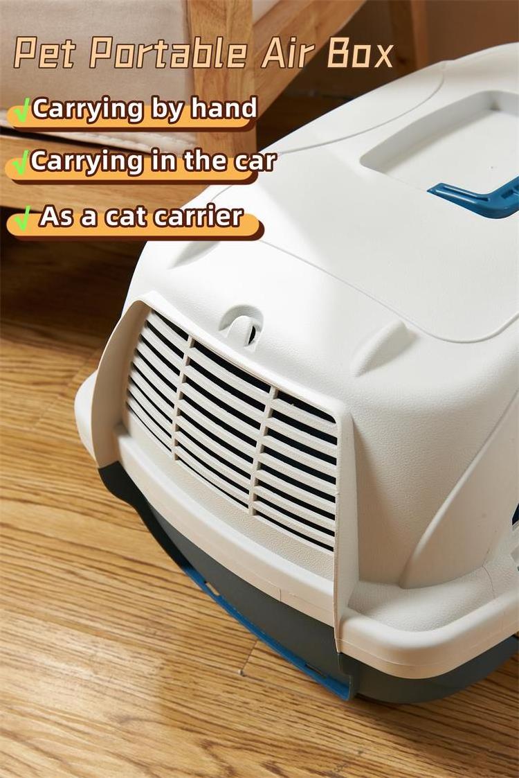 Pet travel and outdoor stocked portable cat cage carrier Extra Large Animal Airline Approved pet transport box