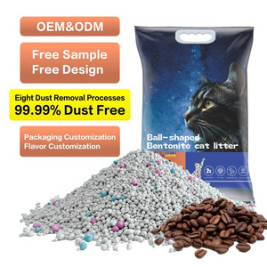 Factory wholesale arena para gatos al por mayor dust free cat litter deodorization OEM/ODM easy clean Bentonite cat sand