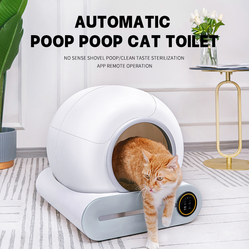 Self-Cleaning cat litter box Safety Protection Odor Removal No More Scooping Automatic Cat Litter Box with APP Control