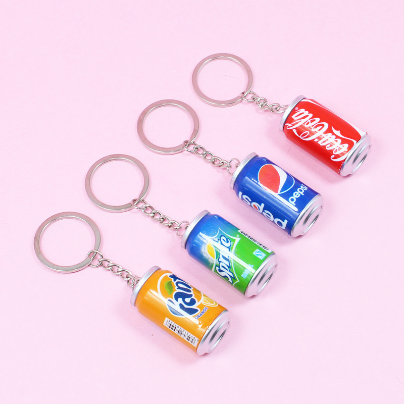 3D Resin Beer Bottle Drink Pendant Cans Accessories Pendant Earrings Key Ring Accessories Resin Drink Diy Material Keychain