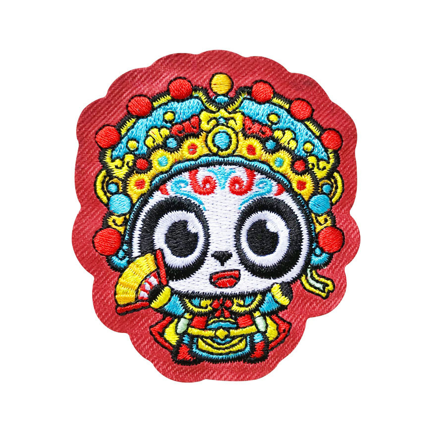 Hot Sale Personalized Custom Gift Magnet Souvenir Promotional Opera Embroidery Panda Fridge Magnets for Fridgerator