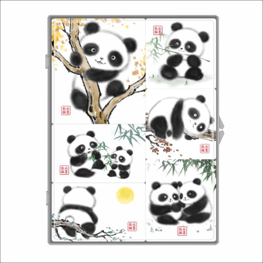 Tourism Souvenirs Customised Promotional Soft PVC Drip Glue Crystal Panda Design Fridge Magnet for Fridgerator