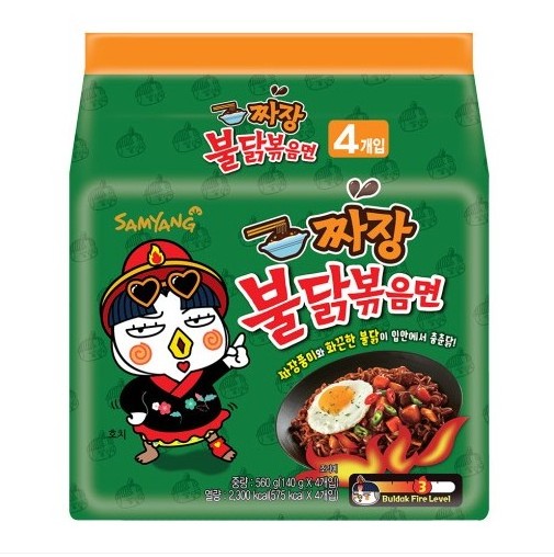 Korean noodles super spicy chicken flavored fried noodles Hot Spicy Chicken Cup Noodle Ramen Black bean sauce seafood