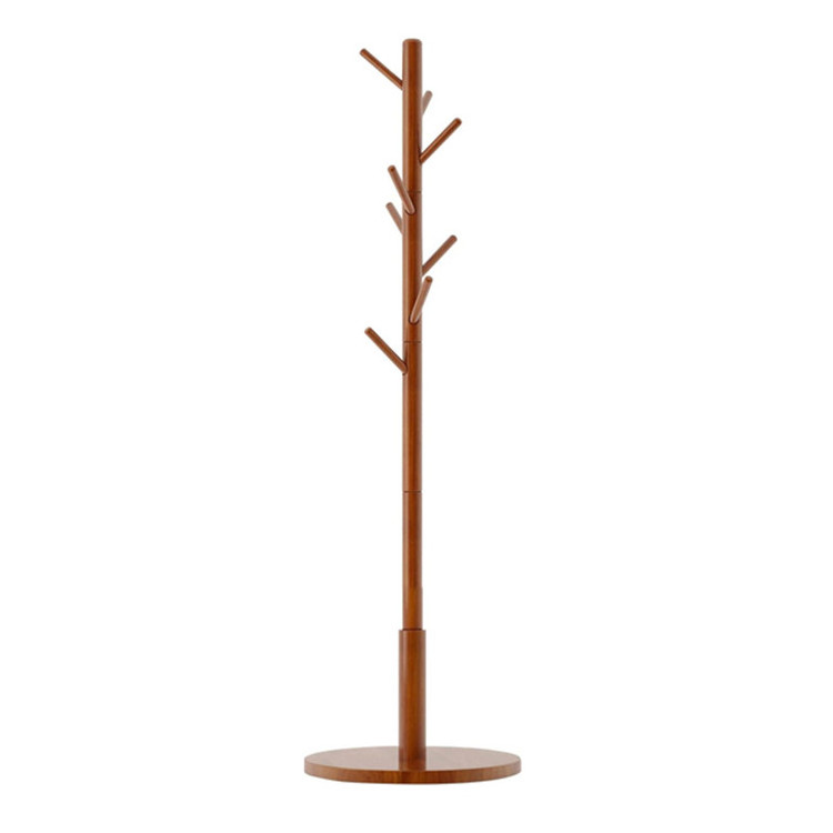 Porte Manteau Perchero Living Room Wooden Garment Cat Rack Freestanding Tree Shaped Wooden Coat Hanger Rack With Round Base