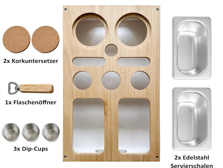 Modern Custom Original Couch Console Butler Snack Tray 2-Coaster Bottle Organizer 3-Dip Work Room Caddy Wood Sofa Cup Holder