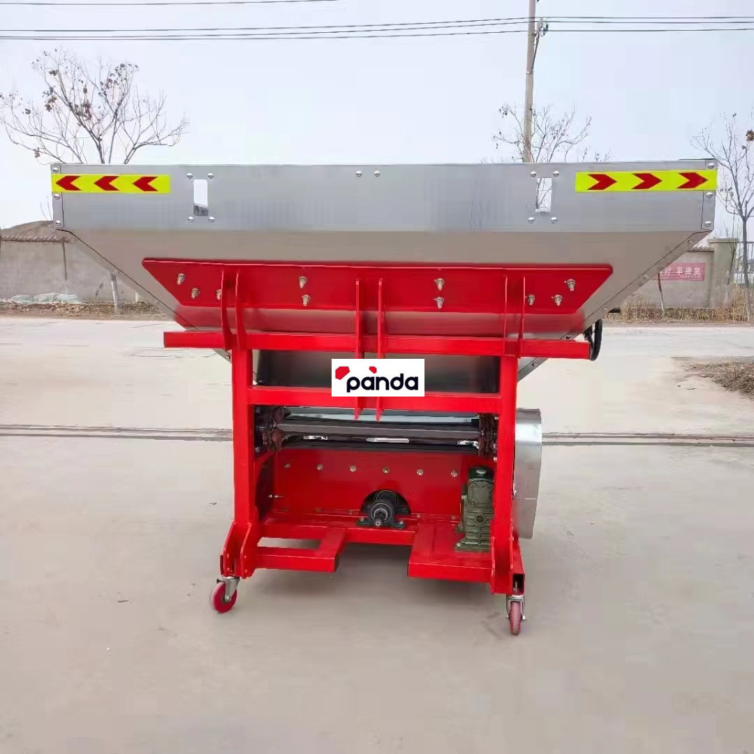 Chain-row fertilizer spreader with a capacity of 900 kg granular fertiliser applicator