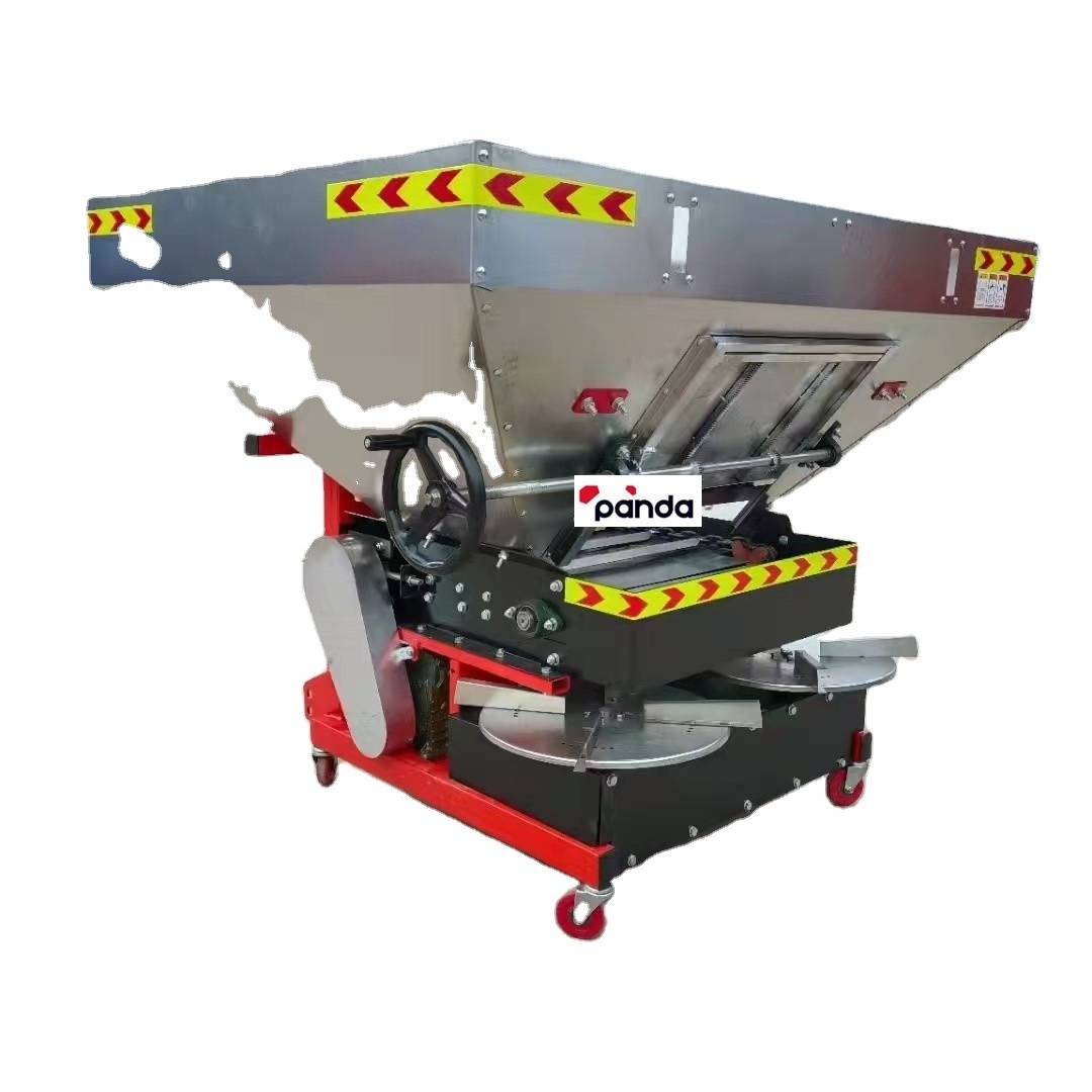 Chain-row fertilizer spreader with a capacity of 900 kg granular fertiliser applicator