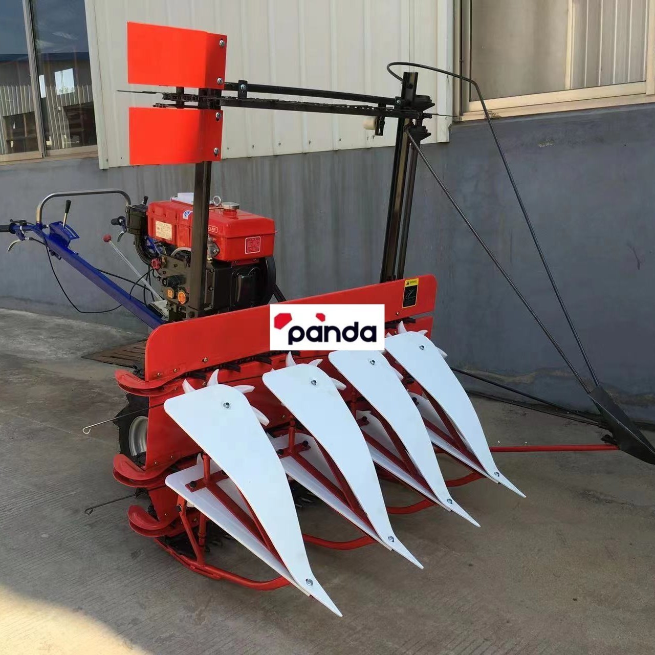 Farm Use Paddy Rice Cutting Machine Wheat Rice Cutter Machine Mini Reaper Binder Diesel Engine Rice Harvest Machine Automatic