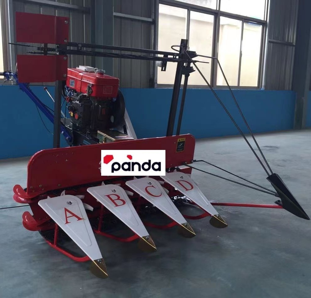 Farm Use Paddy Rice Cutting Machine Wheat Rice Cutter Machine Mini Reaper Binder Diesel Engine Rice Harvest Machine Automatic