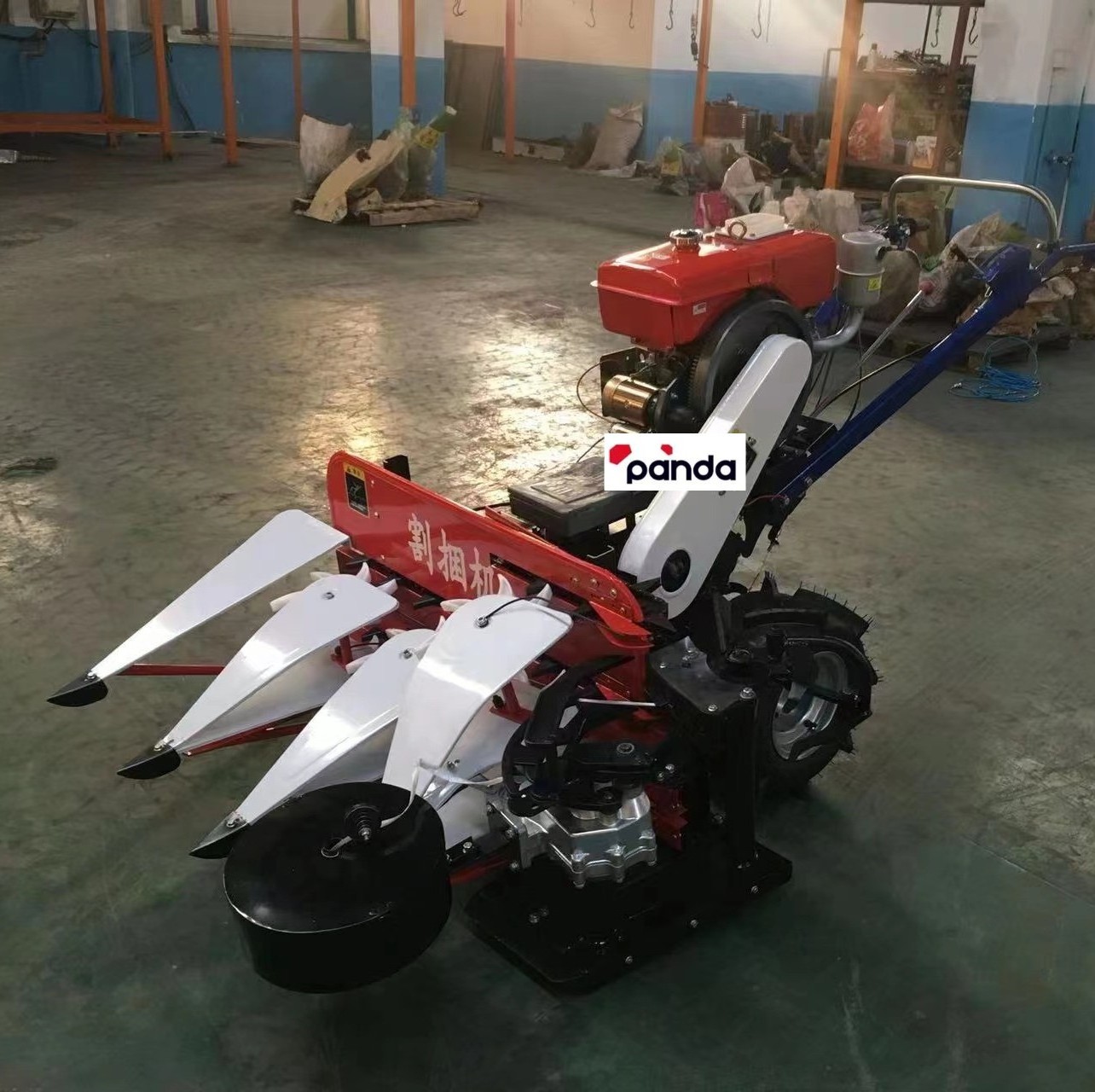 Factory Direct Sales Wheat Soybean Harvester Diesel Engine Wheat Rice Lavender Harvesting Equipment Grass Harvester Machine