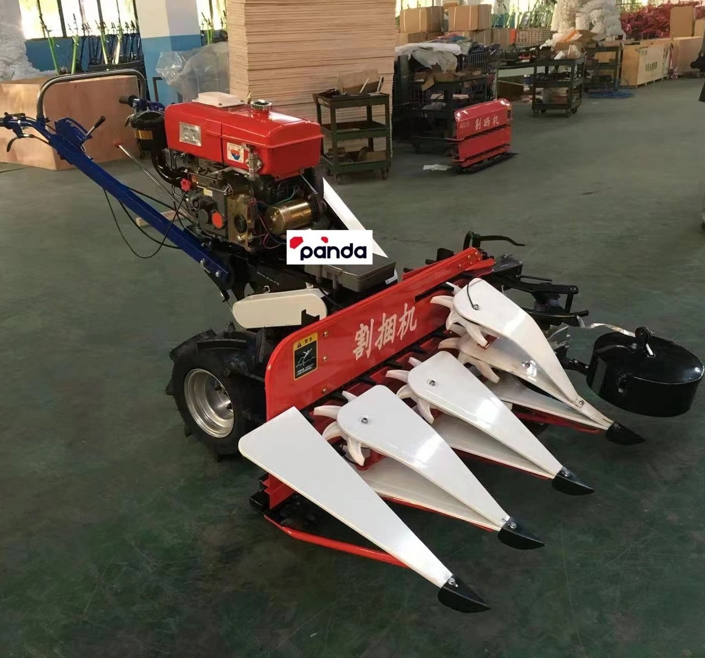 Factory Direct Sales Wheat Soybean Harvester Diesel Engine Wheat Rice Lavender Harvesting Equipment Grass Harvester Machine