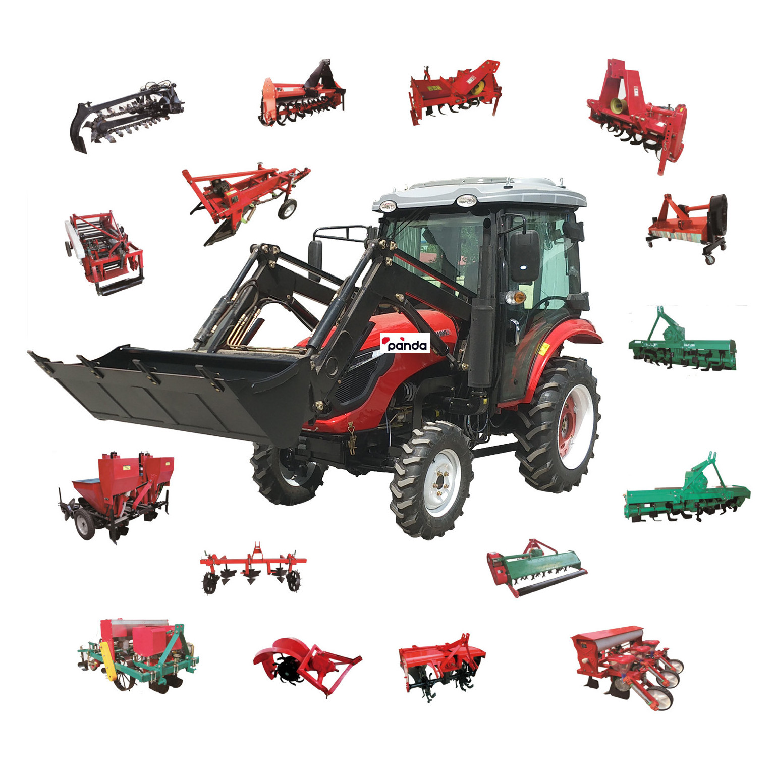 Lovol 50HP 37kw 504 farm garden agriculture machinery mini tractor with China's high-quality tractors