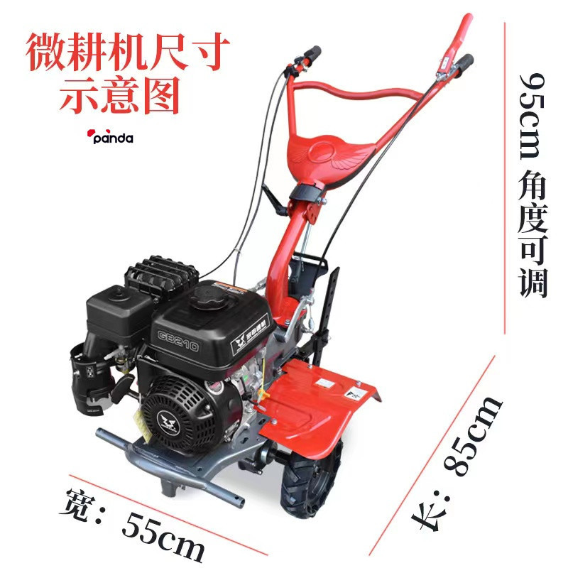 farm machinery mini rotary tiller with mini tiller cultivator parts/hand ploughing machine