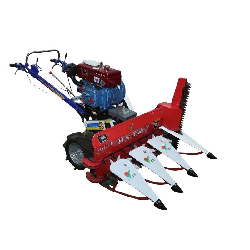 Farm Use Paddy Rice Cutting Machine Wheat Rice Cutter Machine Mini Reaper Binder Diesel Engine Rice Harvest Machine Automatic