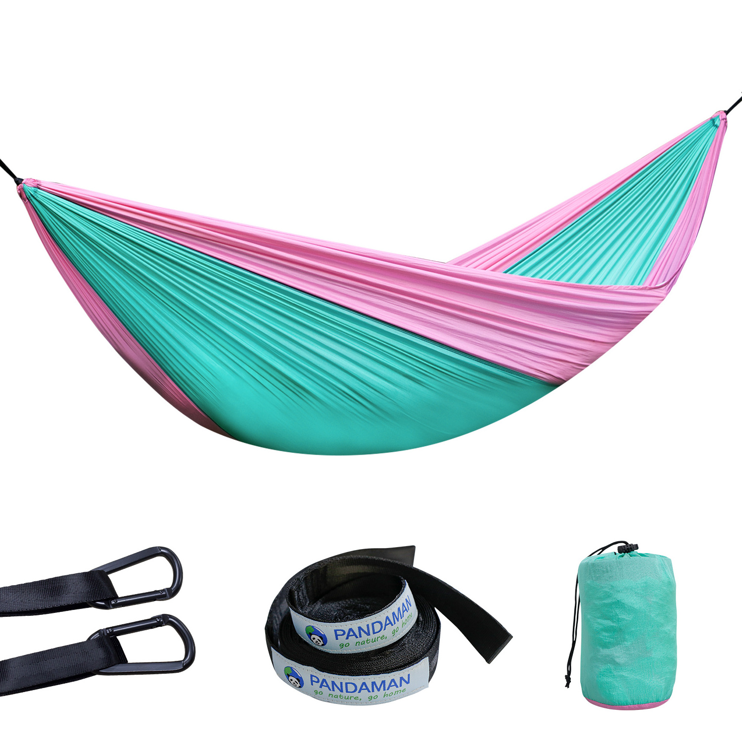 Outdoor Camping portable triple sewing durable fabric parachute Nylon Hammock