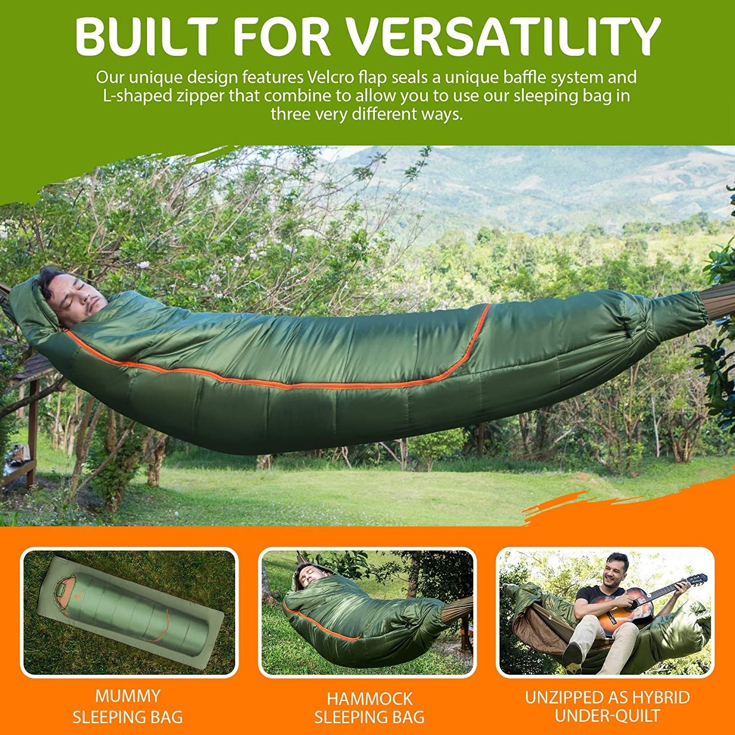 Warm underquilt hammock sleeping bag under quilt insulation blanket spring fall winter camping