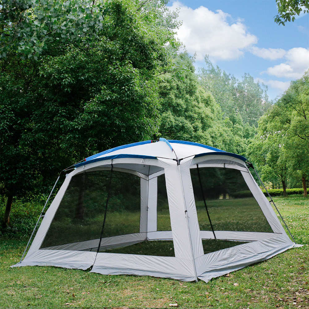 8 Person Outdoor Camping Family Shelter Tent For Garden Leisure Cool Travelling Beach Tent