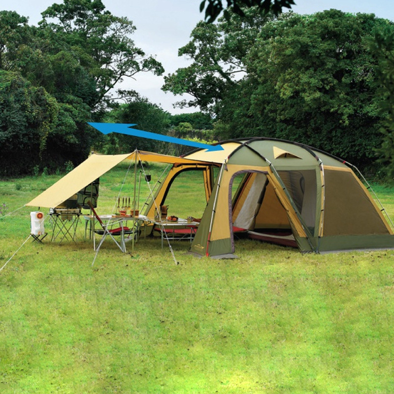 Hot sale 5-6 Person Tent House for Family Outdoor Camping with 1 Bedroom and 1 Living Room