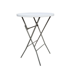 Hot Sales Plastic Diameter 80cm Round Folding Table High Bar Table for Cocktail