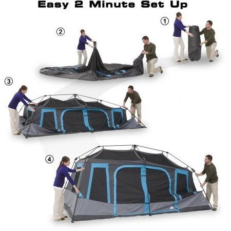 10+ person dark room family tent camping