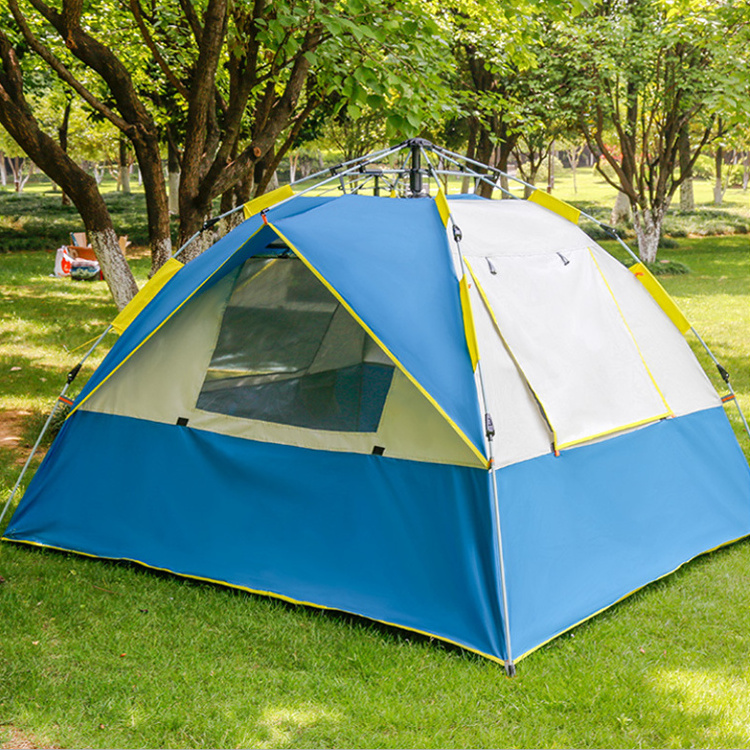 Automatic Sun Protection 3-4 Persons Family Tents Camping Outdoor Waterproof