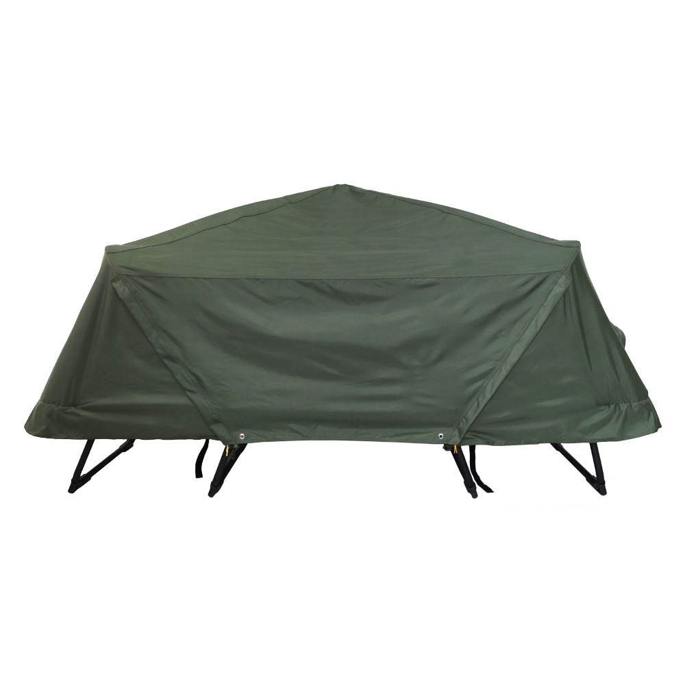 Single 1 Person Sleeping Folding Double Layer Grade Fabric Off Ground Camping Tent Cot