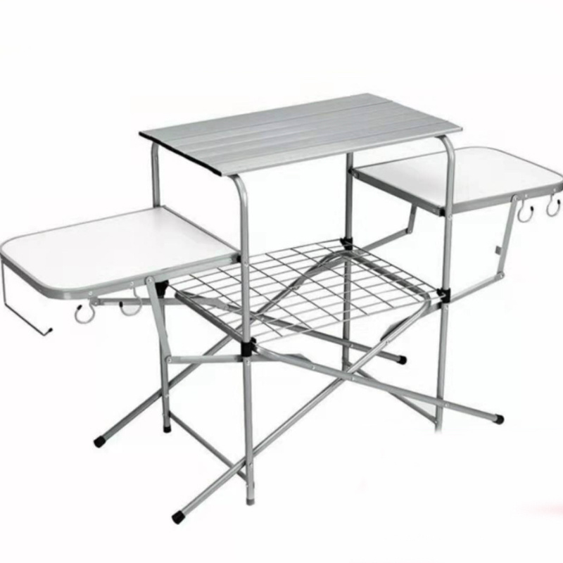 Outdoor Mobile Multi Kitchen Camping Portable Folding Table