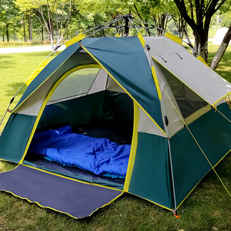 Automatic Sun Protection 3-4 Persons Family Tents Camping Outdoor Waterproof