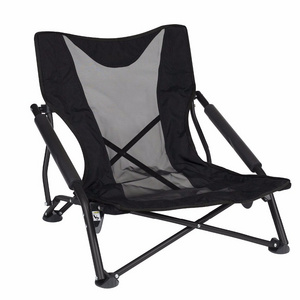 wholesale durable steel low profile folding armless beach chair