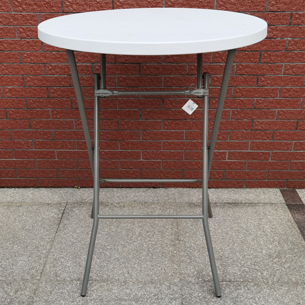 Hot Sales Plastic Diameter 80cm Round Folding Table High Bar Table for Cocktail