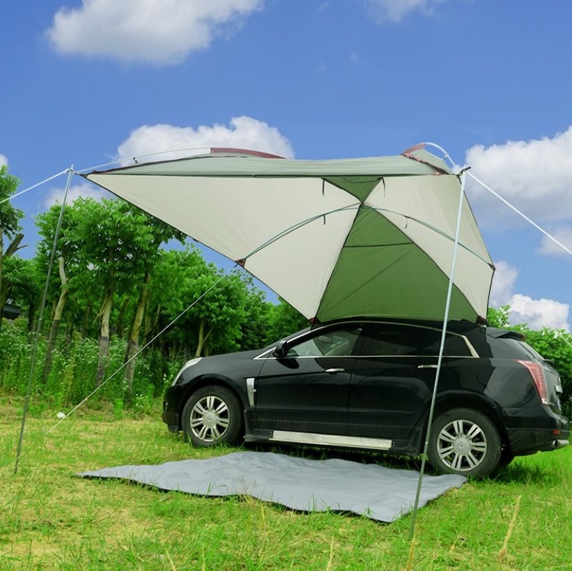 Outdoor Easy Set Up Folding Car Side Tent Camping SUV Awning/Canopy/Sun Shelter Fishing Waterproof