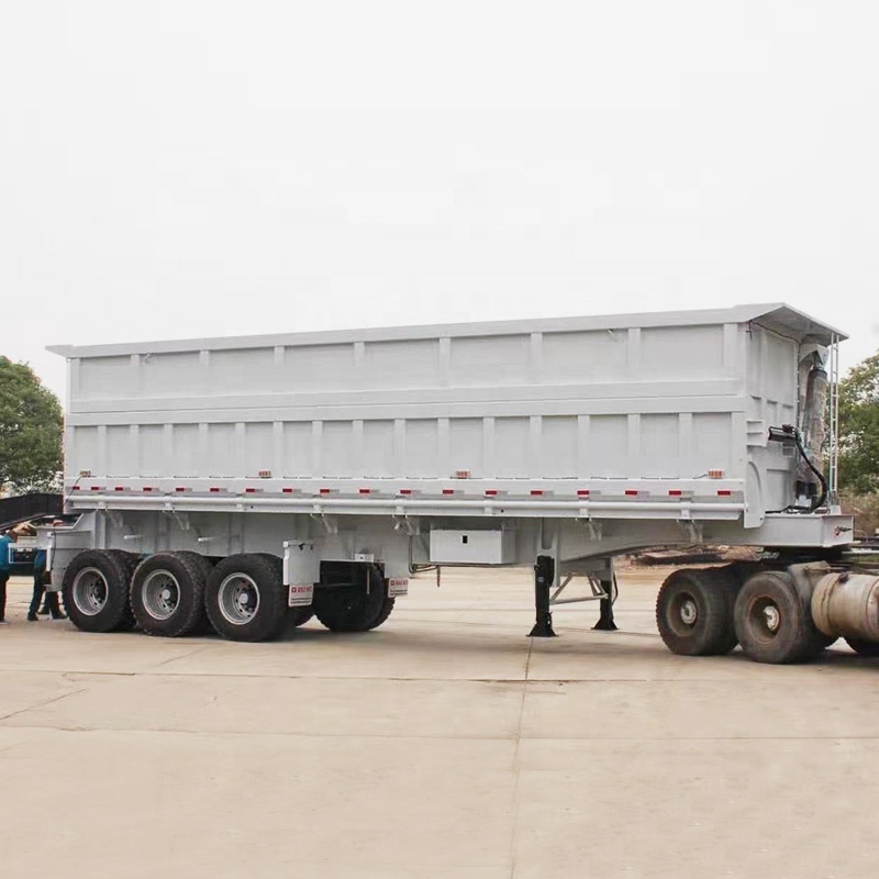 High quality 3 axle 34 ton side tipper trailer /dump semi trailer for sale South Africa